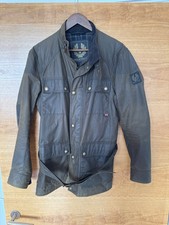 BELSTAFF TRIALMASTER MOTORCYCLE JACKET Waxed Cotton Mens 46 