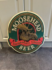 Vintage moosehead beer metal - beer,