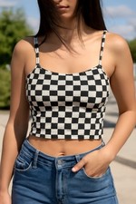 Women’s Non-Padded Cami Crop Top  Seamless Camisole Strapy Soft Stretch Bralette