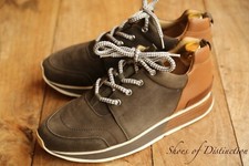 Hermes brown suede tan leather - brown,