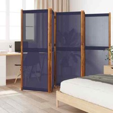 5-Panel Room Divider Dark Blue