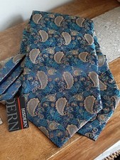HISDERN Blue Paisley Pattern