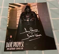 DAVE PROWSE DARTH VADER HAND SIGNED 8X10 STAR WARS PHOTO