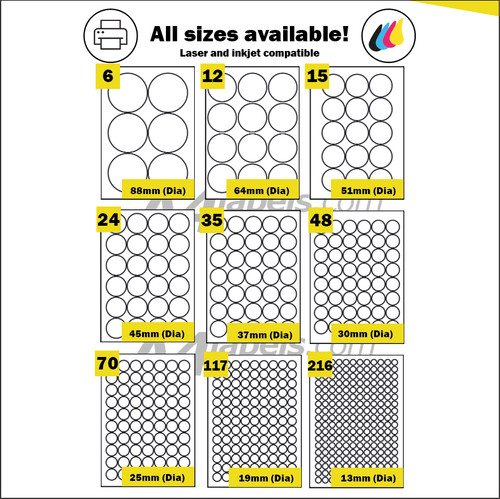 Round removable peelable - peelable, matt