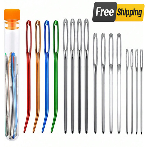 17pcs large eye - eye, needles