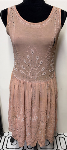 1920s silk beaded - sheer, drop