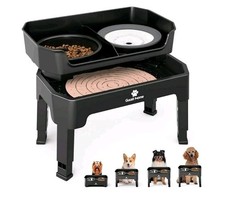 Elevated Dog Bowl with Stand Raised Feeding, Licking Plate Slow Food and Water
