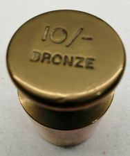 VINTAGE BRASS, BAGGED COIN WEIGHT.  PRE-DECIMAL.  10/- BRONZE.