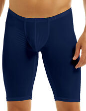 UK Men Bulge Pouch Tight Shorts Sheer Mesh Quick Dry Compression Sport Gym Pants