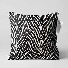 Black Zebra Themed Cushion