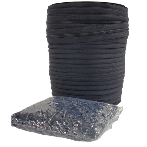 Black continuous zip no5 - continuous,