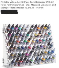 Vallejo Paints 72 Paint Pot Rack