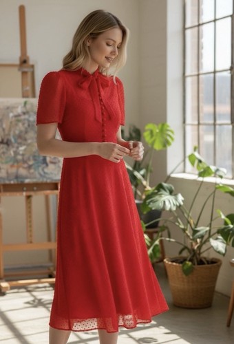 Bennett sina red silk - bennett,