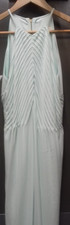 Ted Baker Long Sleeveless Aqua Dress Size 1 H28