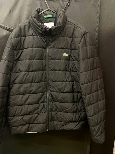 Lacoste men black quilted - black,