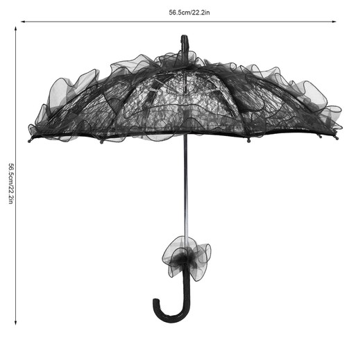 Black wedding bride umbrella - wedding,
