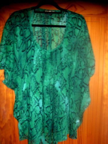 Biba green snakeskin - snakeskin, pattern