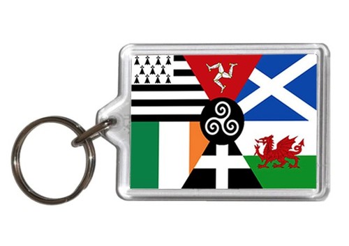 Six celtic nations keyring - six,