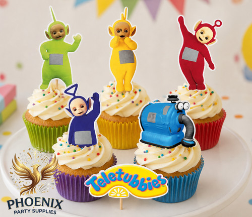 Teletubbies cupcake toppers - cupcake,