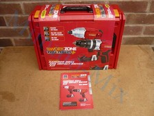 WORK ZONE TITANIUM+ 18V DRILL & IMPACT DRIVER (NEW) 2 GOOD BATTERIES & CHARGER