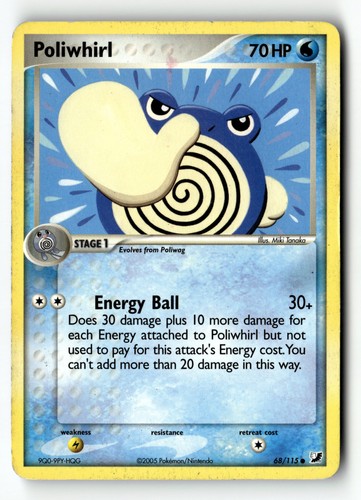 Pokemon card poliwhirl normal - poliwhirl,