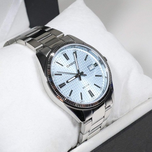 Casio men vintage blue dial - men's,