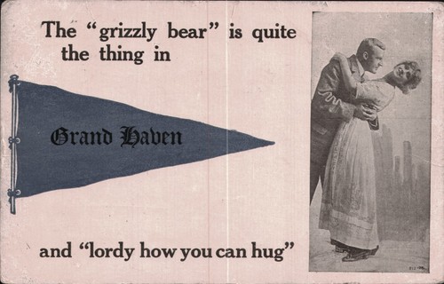 Vintage grand haven postcard - vintage,