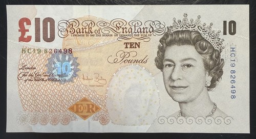 Old ten pound note - £10,