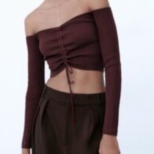 Zara ribbed long - ribbed, sleeve