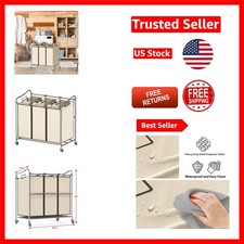 Durable Chrome 3-Bag Laundry