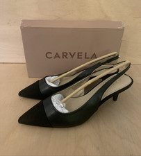 Kurt Geiger Carvela Clara Slings - Black Synthetic -UK  8 EU 41  - Pre Loved VGC