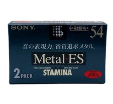 SONY CDixIV 54 (2 PACK) METAL ES TYPE IV BLANK AUDIO CASSETTE TAPES/BRAND NEW 