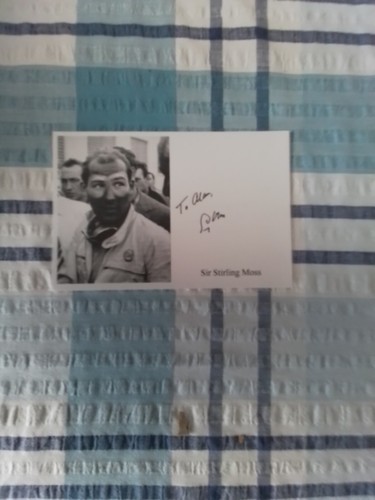 Stirling moss signed 6x4 - stirling,