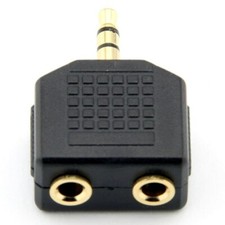 3.5mm Mono Jack Plug Male to 2