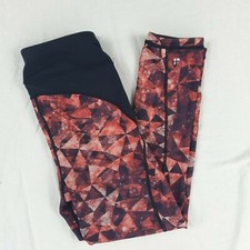 Sweaty Betty Reversible Black Red Leggings Size UK Small Gym Run Workout Yoga 