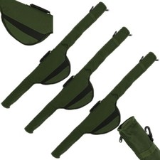 3 x 8FT ROD + REEL HOLDALL SLEEVE BAG CARP FISHING PADDED FOR MADE UP RODS (515)