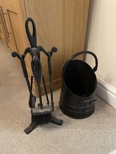 Fireplace bucket and shovel