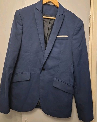 Mens blue suit jacket zara - jacket, man