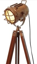 Nautical Tripod Floor Lamp Marine Modern Studio Searchlight Home Decor