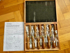 Faithfull Wood Carving Chisels Set in Case 12 Piece (new old stock)
