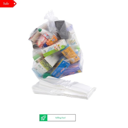 100 clear recycling bin bags - 100,
