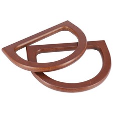 4PCS D-Shaped Wooden Purse