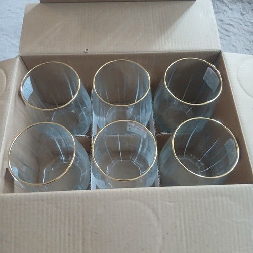 Set glass tumblers - set, 6