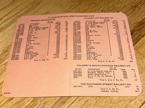 1947 chicago surface lines - 1947,