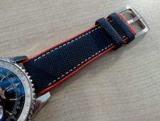 Blue Rubber Watch Strap to fit