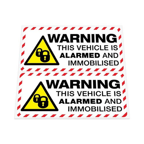 Warning vehicle alarmed - vehicle, and