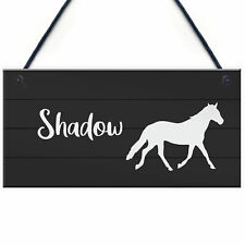 Horse Stable Sign Personalised Hanging Door Sign Horse Sign Horse Lover Gift