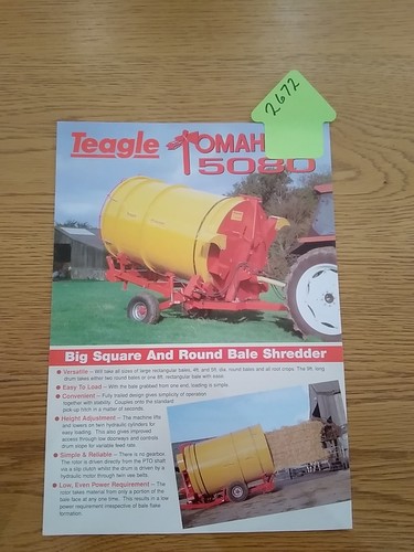 Teagle tomahawk bale shredder - teagle,