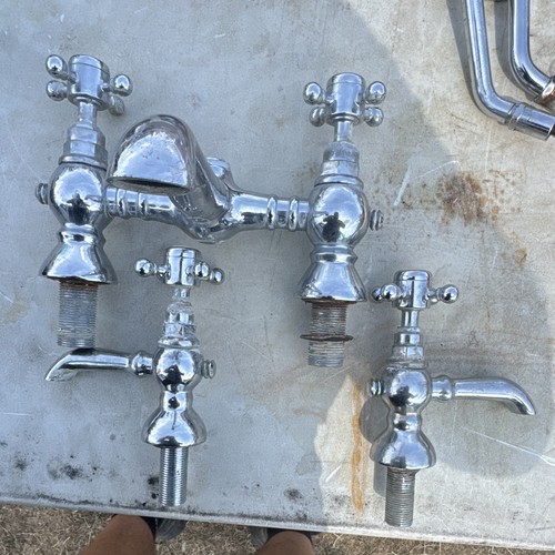 Vintage chrome bath taps - vintage,