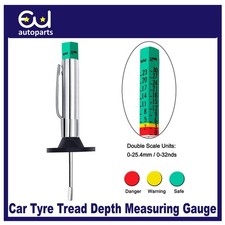 MANUAL TYRE TREAD DEPTH MEASURING GAUGE TOOL FOR CAR VAN TRUCK MOTORCYCLE